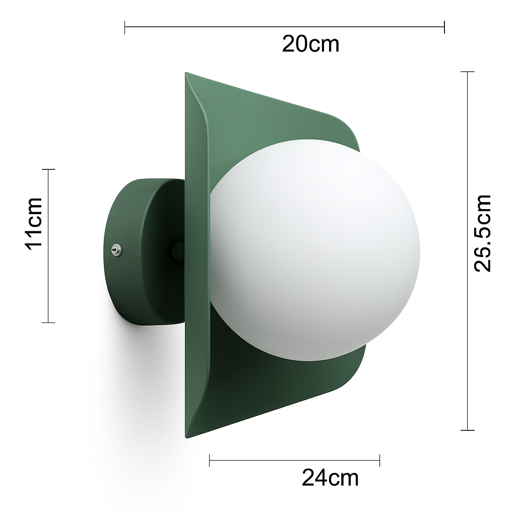 Wandlamp Zeshoek LED E27 Roze Groen Grijs Geel 24cm Slaapkamer Woonkamer Bol Wandlicht Hexagon Geometrisch Kinderkamer Hal