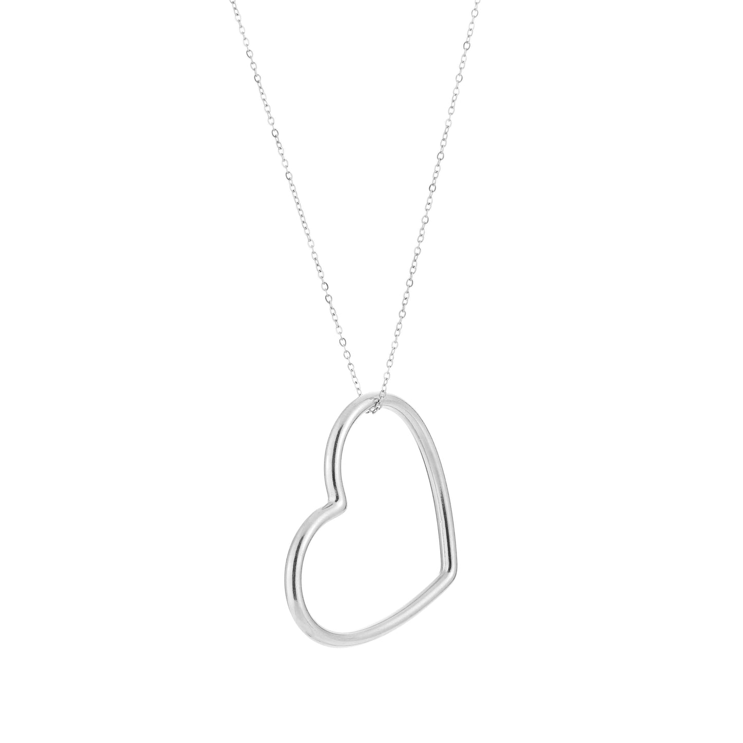 Ketting met Hart Zilver Glimmend Sieraden