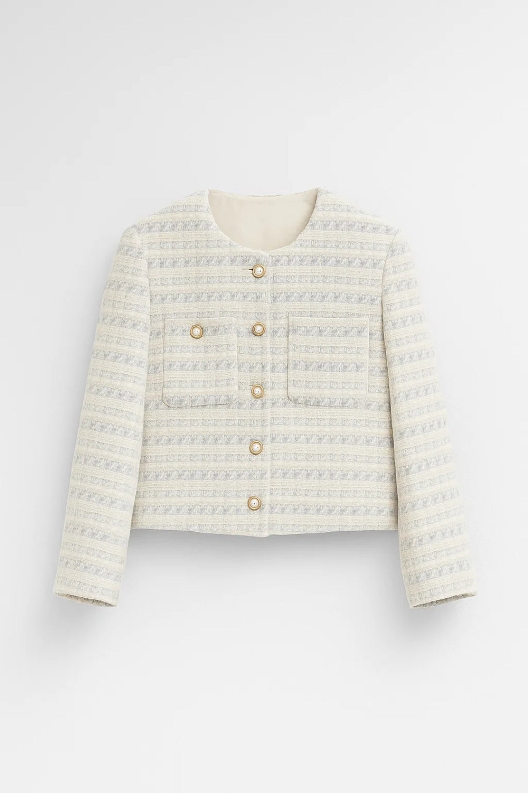 Dames Blazer Elegante Kraagloze Jas Lente Collectie
