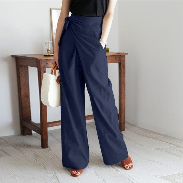 Elegante Wikkelbroek Hoge Taille Zomerpants voor Vrouw