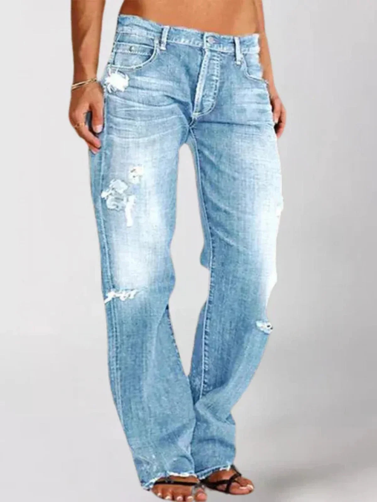 Lage Jeans voor Vrouw Elegante Stijl