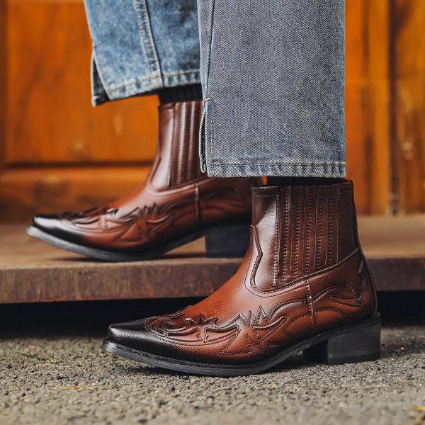 Leren Cowboylaarzen voor Heren Western Stijl Leer
