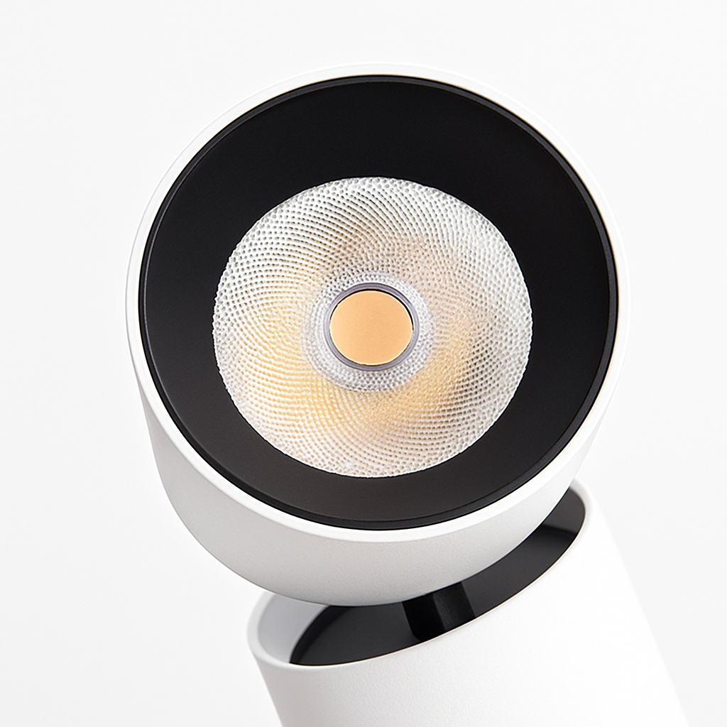 Opbouwspot LED Kantelbaar Wit Aluminium 7W-12W Plafond Woonkamer Verstelbare Spot Opbouw Plafondspot 360° Draaibaar Slaapkamer Keuken