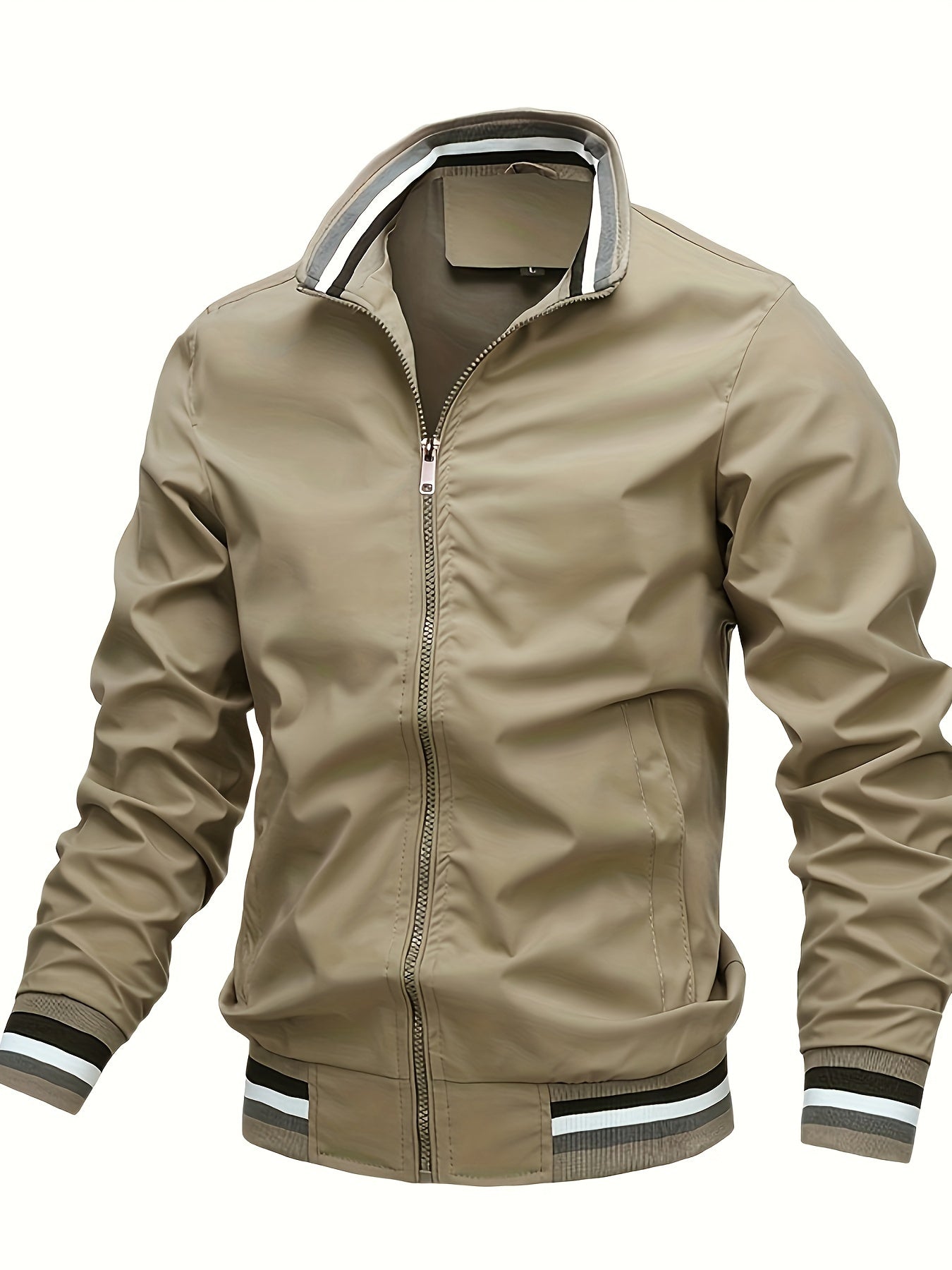 Herfst Winter Jas Polyester Effen Donkerblauw Casual