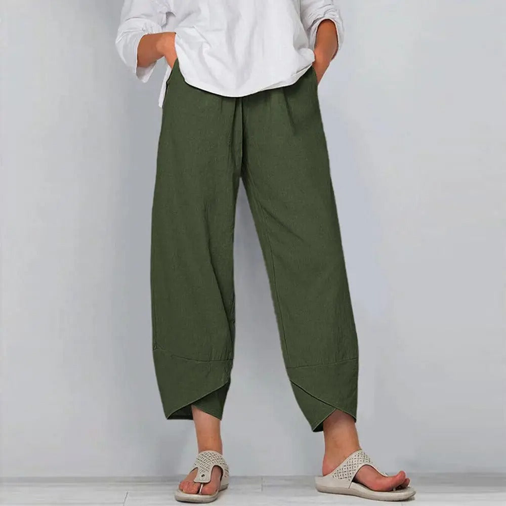 Dames Linnen Broek Zomer Comfortabel Luchtig Linnen