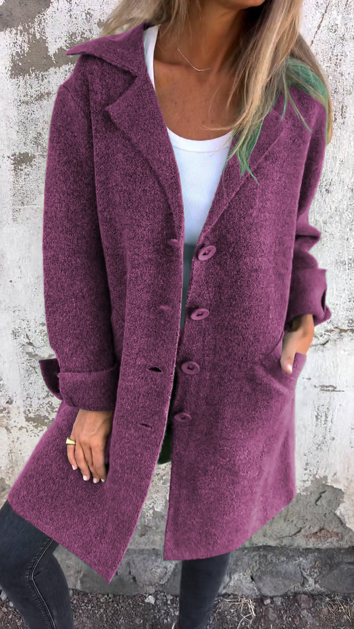 Lange Warme Jas voor Heren en Dames Casual Stijl
