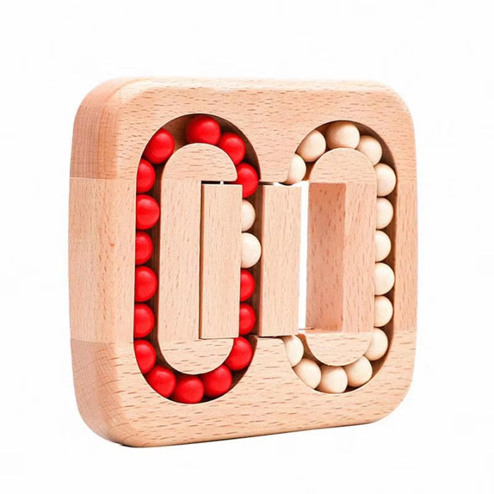 Draaipuzzel Hout 13x11.5x2cm Fidget Toy Bureau Ontspanning Denkspel Volwassenen Kinderen Cadeau Concentratie Reizen Houten Speelgoed