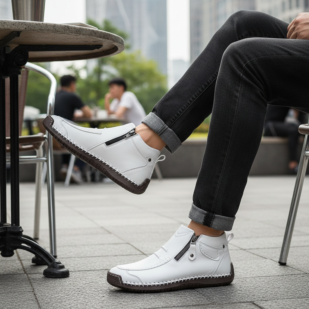 Orthopedische Heren Schoenen Comfortabel Leer