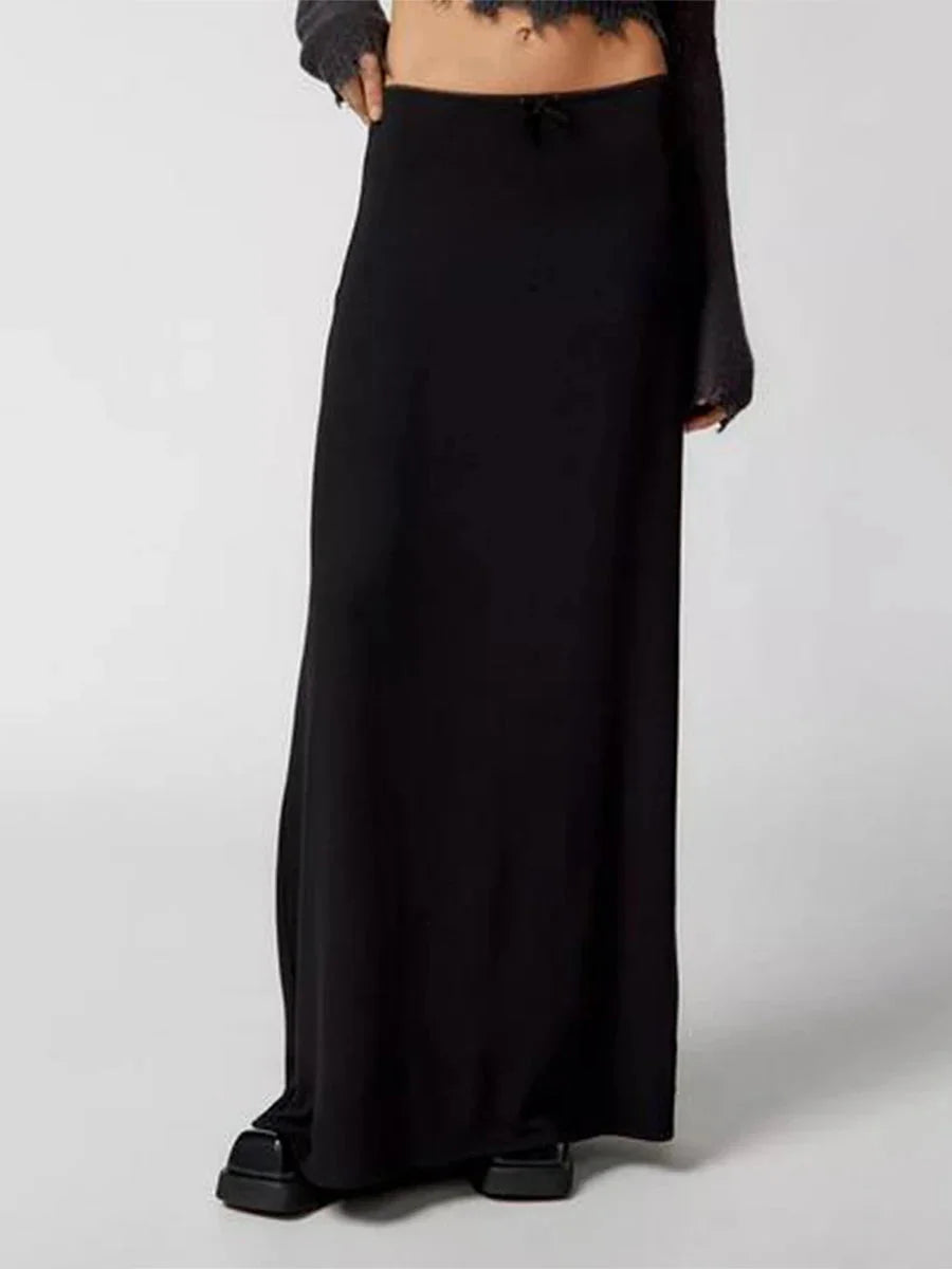 Vrouwelijke Maxi Rok Lange Vintage Jurk Stijl