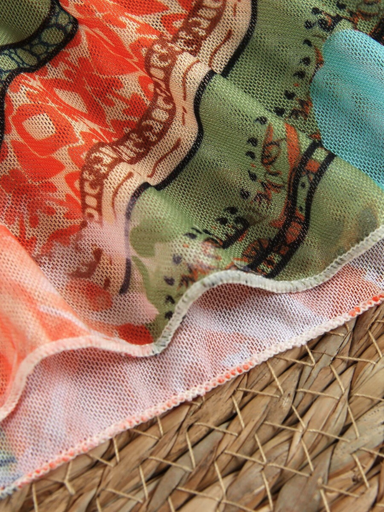 Tropische Bikini Set 3-Delig Zomer Badmode