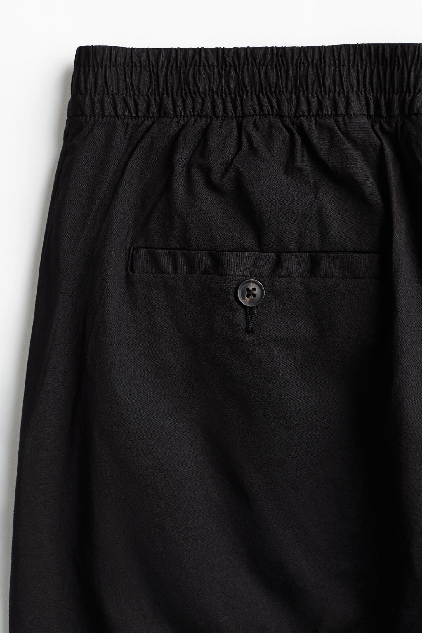 Heren Chino Broek Zwart Met Elasticiteit