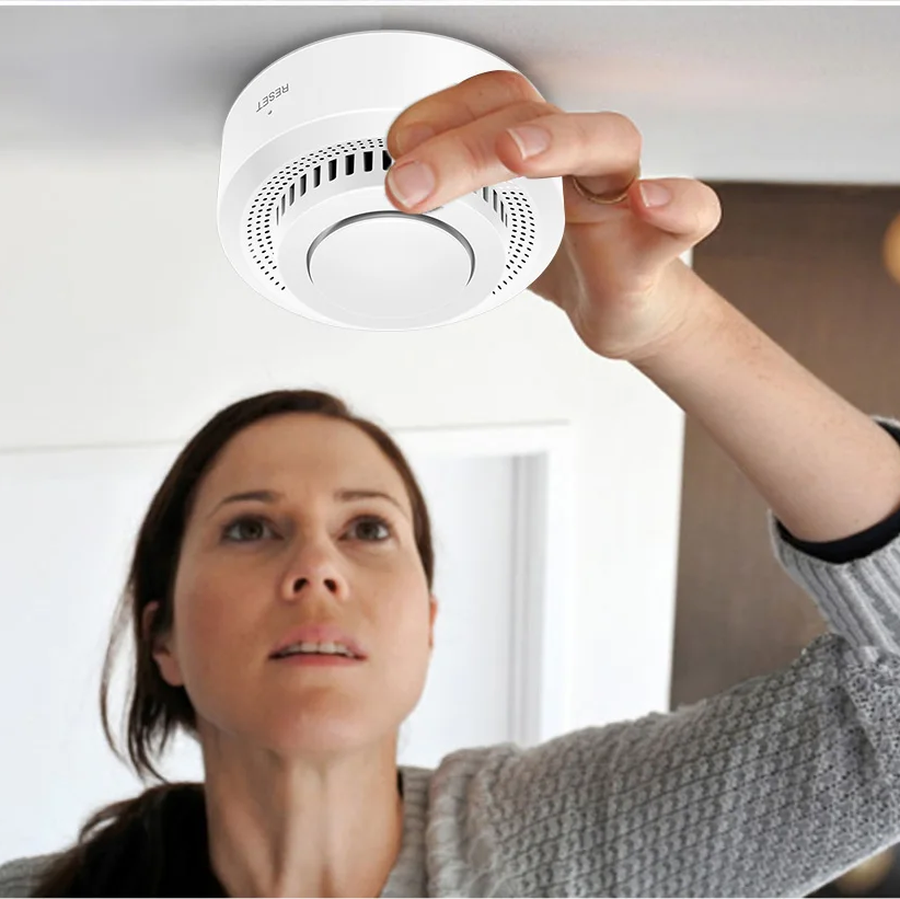 Slimme WiFi Rookmelder met Warmtesensor Bluetooth Indoor Plafond of Muurbevestiging | Smart Rookdetector Tuya App Plafondmontage Brandbeveiliging Alarm 85dB