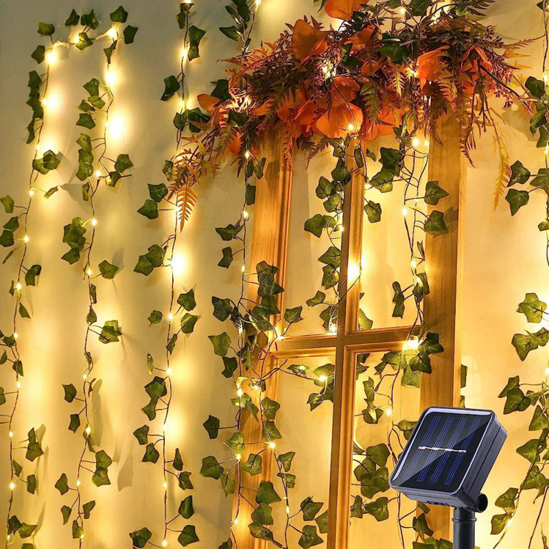 LED Klimplantenslinger Groen met Warm Wit Licht – Decoratieve Klimop voor Wand en Tafel