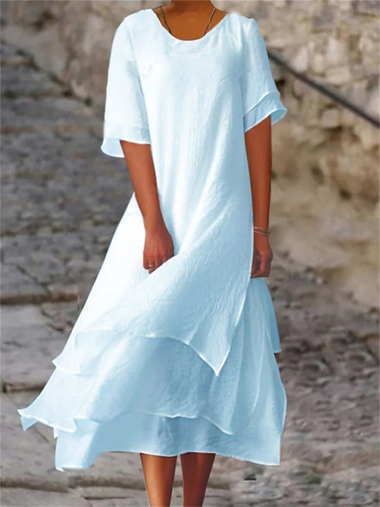 Lange Avondjurk Elegante Vrouwelijke Stijl