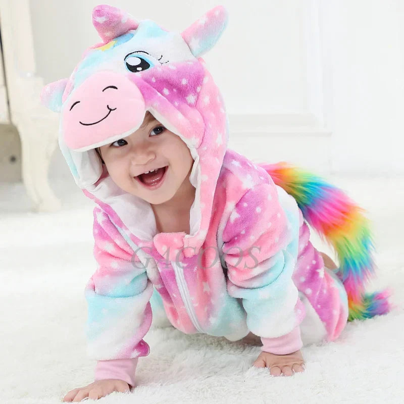 Baby onesie panda katoen polyester zwart wit baby pyjama dierenpak met capuchon uniseks huispak peuter