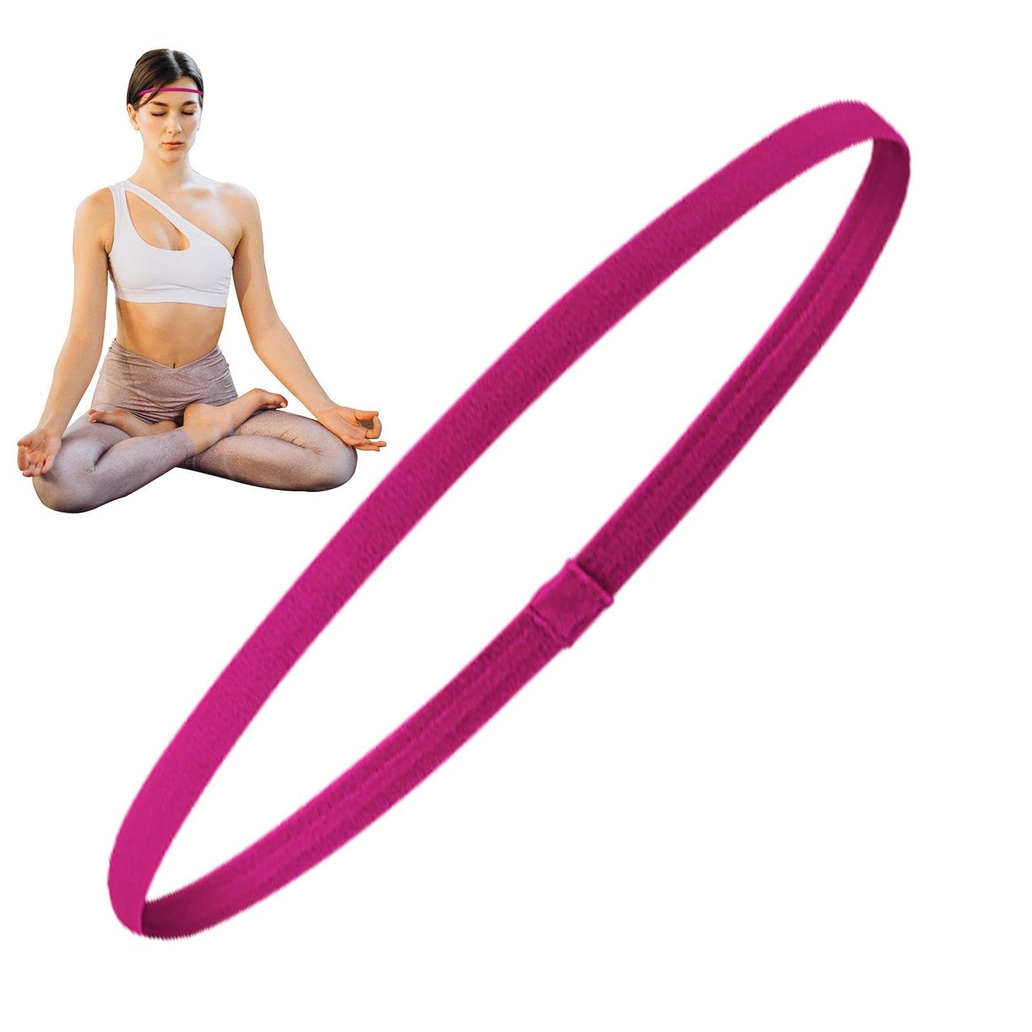 Elastische Sport Haarbanden 4 Stuks – Antislip Design Dames & Heren Yoga Running