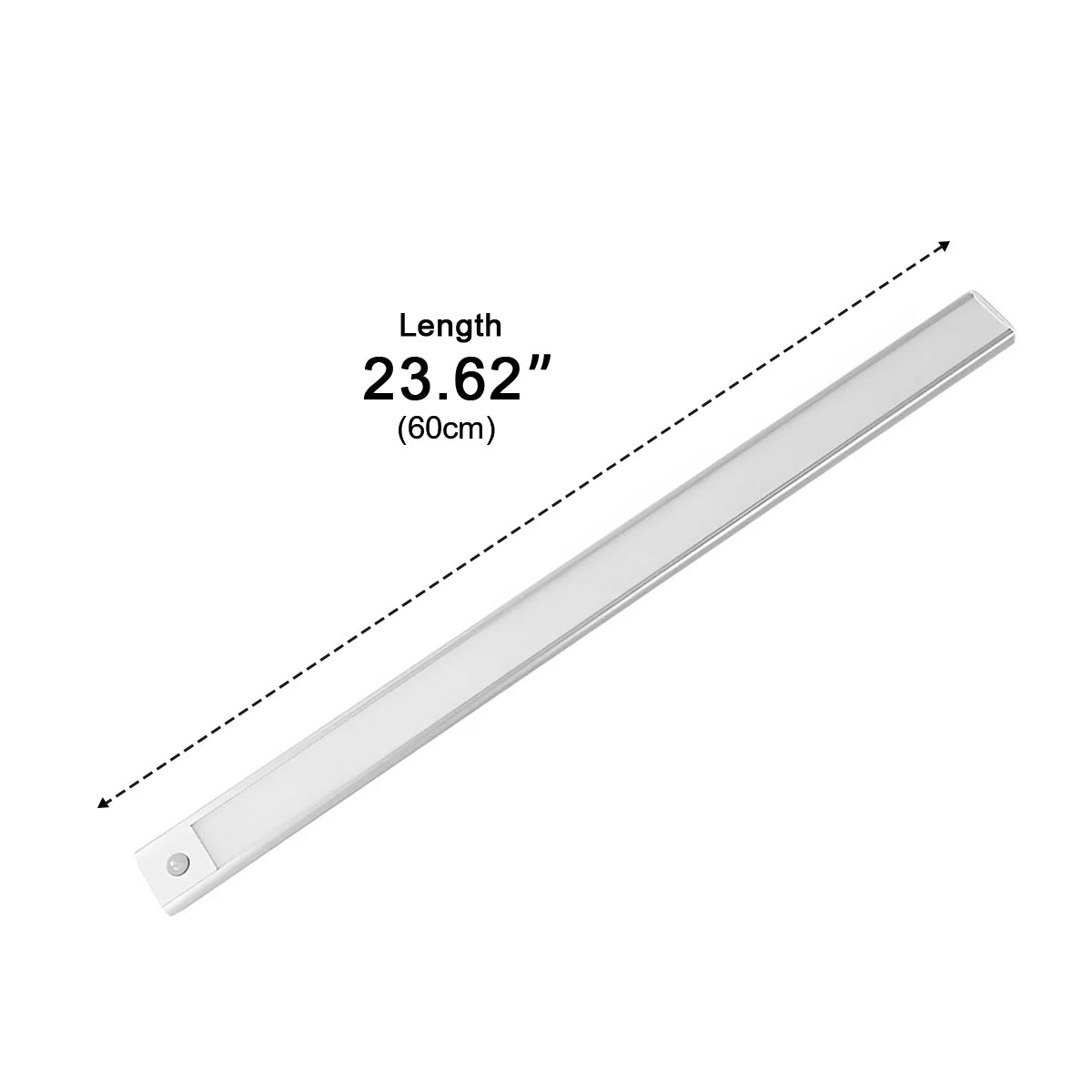 Kastverlichting LED Bewegingssensor Aluminium Zwart USB Oplaadbaar Onderkastlamp Keuken Kledingkast Nachtlamp Draadloos