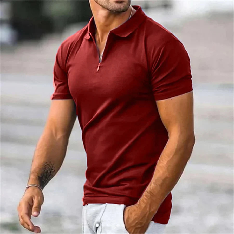 Heren Poloshirt Lange Mouwen Klassiek
