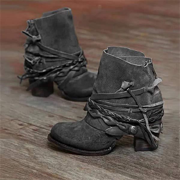 Enkellaarsjes Adelaide Stijlvol Vintage Leer