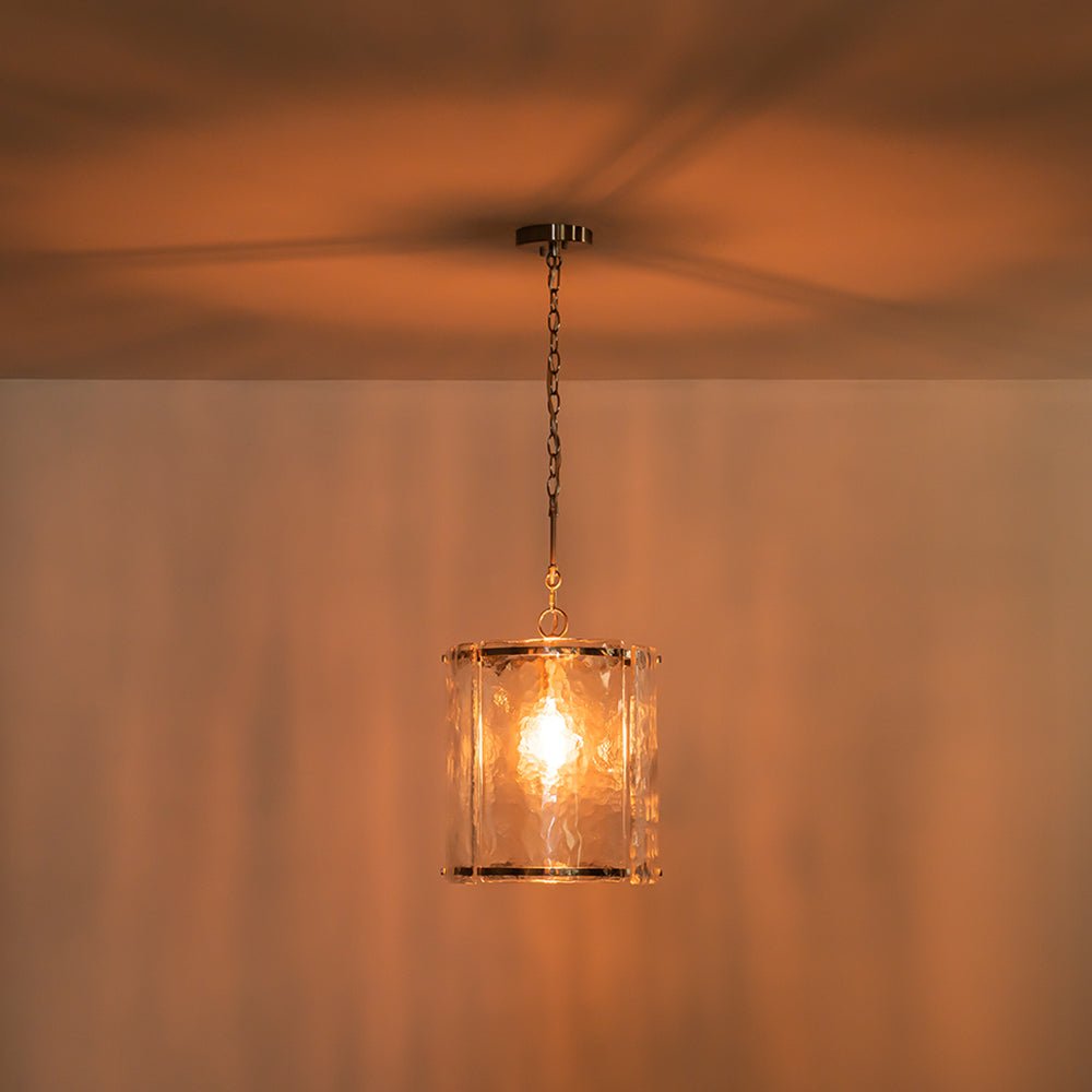 Hanglamp Cilinder Glas Messing Nikkel 32cm E26 Verstelbaar Keuken Eetkamer Entree Kooi Pendel Woonkamer Badkamer Farmhouse