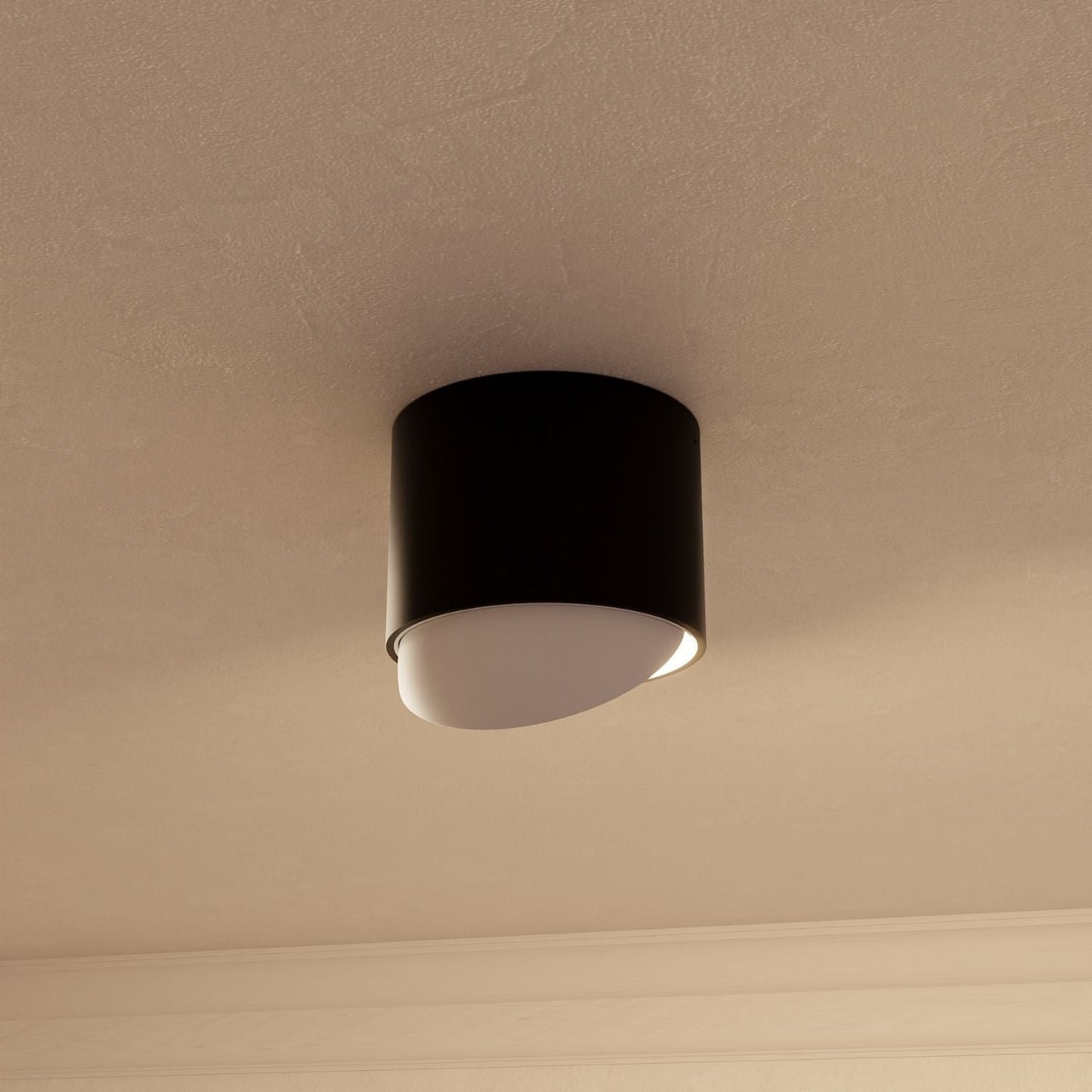 Verstelbare led plafondlamp met gericht warm 2700k licht voor hal keuken en woonkamer