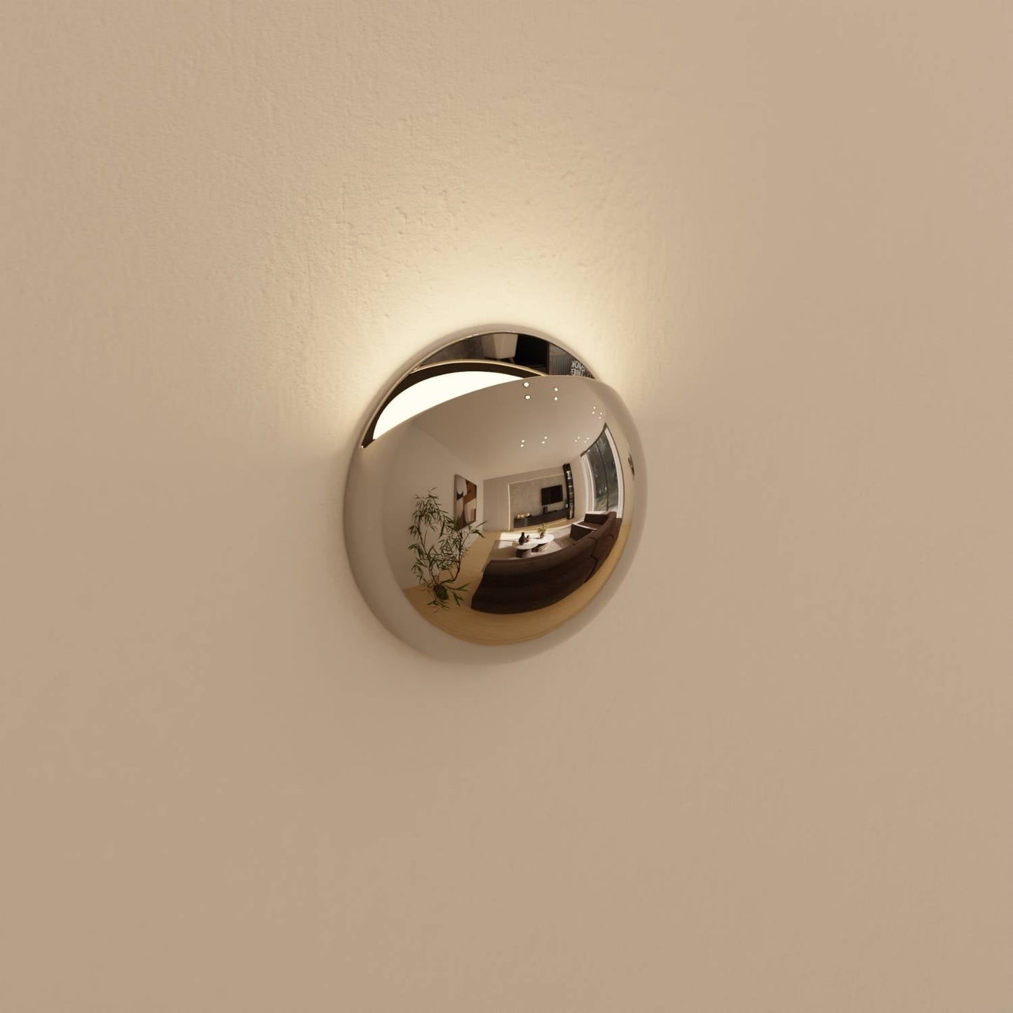 Moderne wandlamp met indirect licht en ip65 bescherming voor binnen en buiten