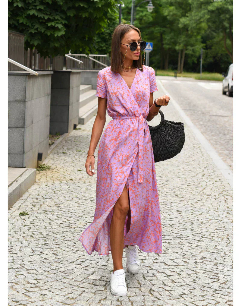 Dames Elegante Jurk met V-hals