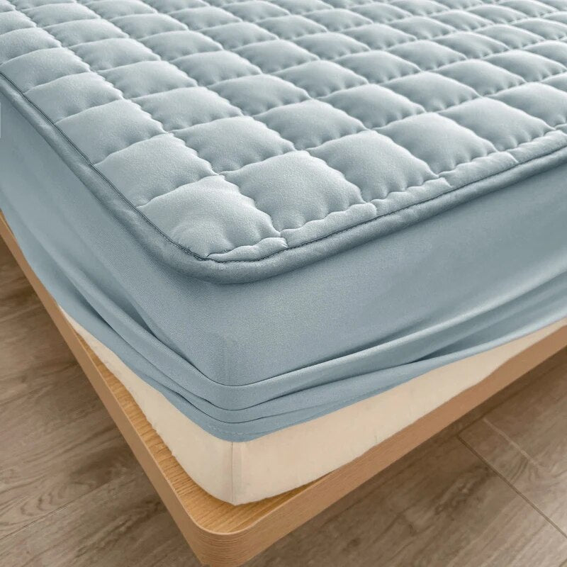 Premium Matrashoes met Ademende Stof – Beschermt Matras & Verbetert Slaapcomfort – Wasbaar & Hygiënisch – Grijs Beige Wit Blauw
