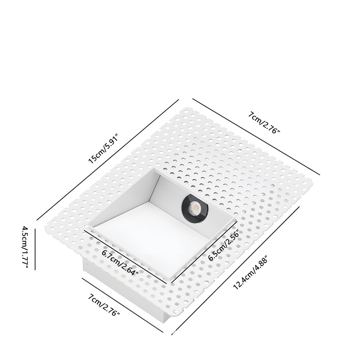 Inbouw Led Wandlamp Met Bewegingssensor Voor Trap En Hal Minimalistisch Aluminium Design Warm Neutraal Of Koel Wit