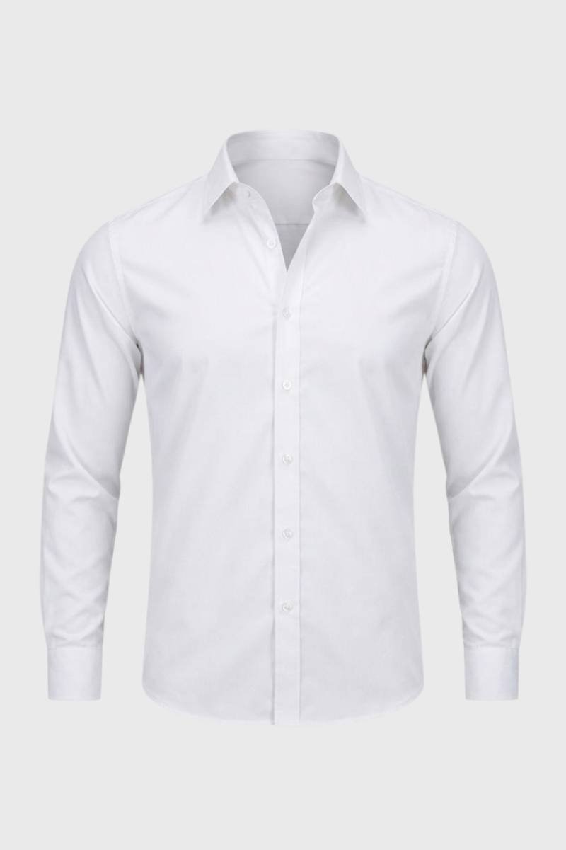 Overhemd Heren - Business Klassiek | Lange Mouw - Wit