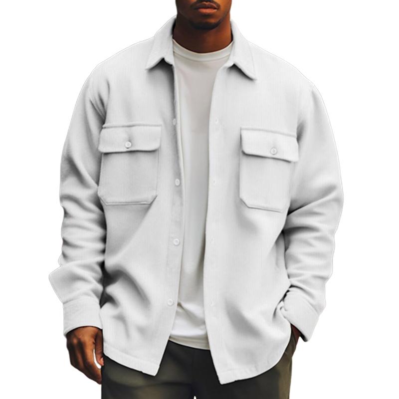 Heren Overhemdjas Oversized Casual Losse Fit