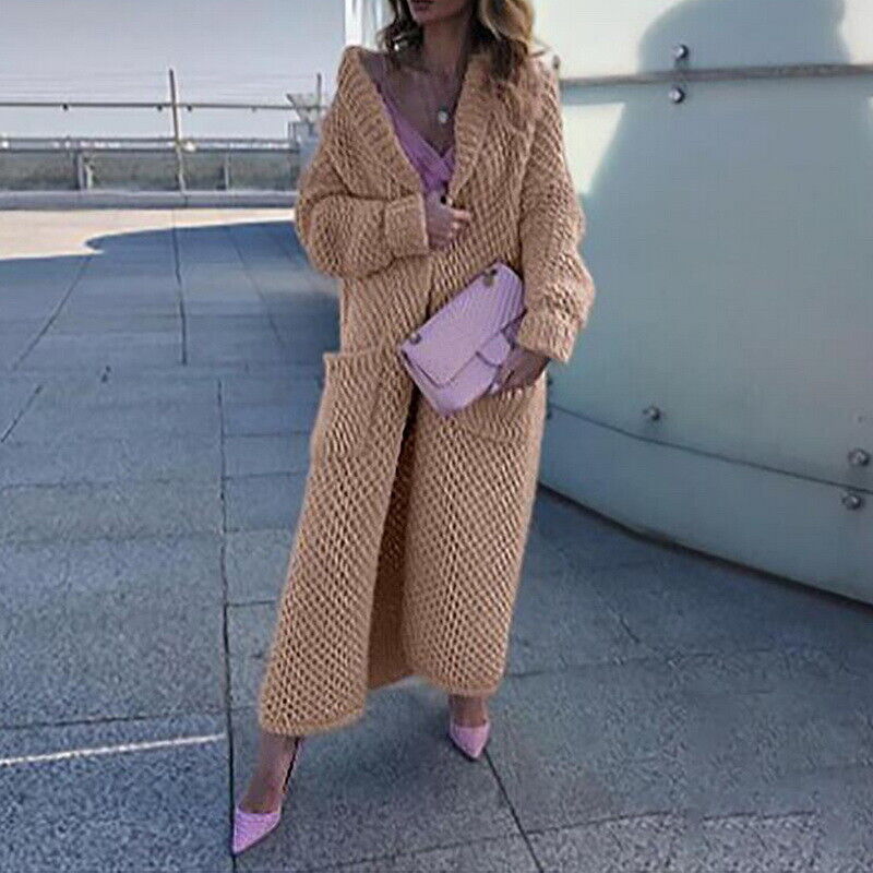 Dames Trui Lang Model Vest Sweater