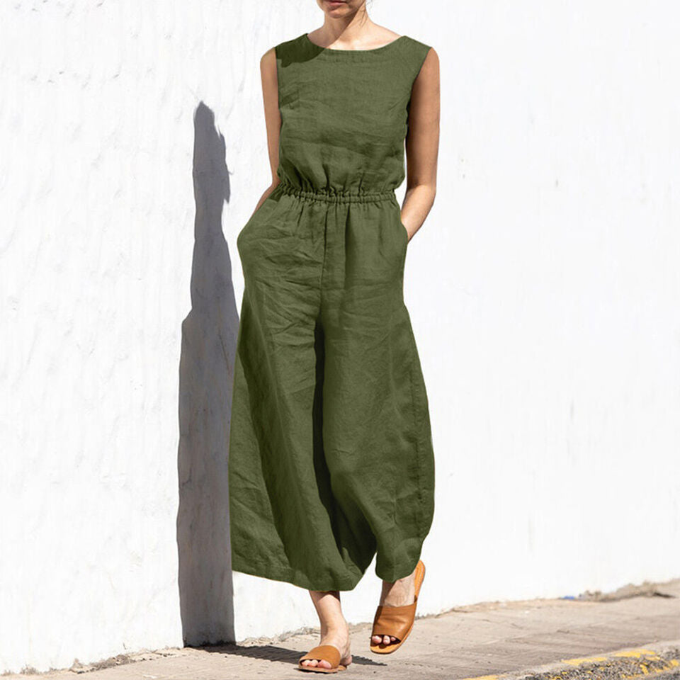 Vrouwelijke Jumpsuit Zomerjurk Comfortabel en Stijlvol