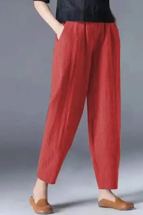 Vrouwen Broek Katoen Comfortabele Zomerbroek met Bloomers