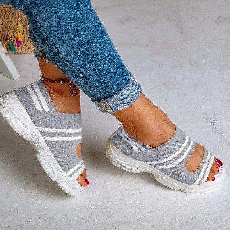 Orthopedische Sandalen Zwart Comfortabel Steunzool