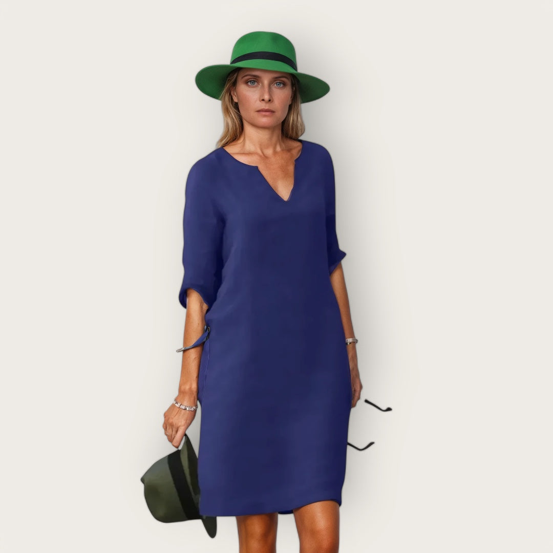 Elegante V-hals Jurk Alessia