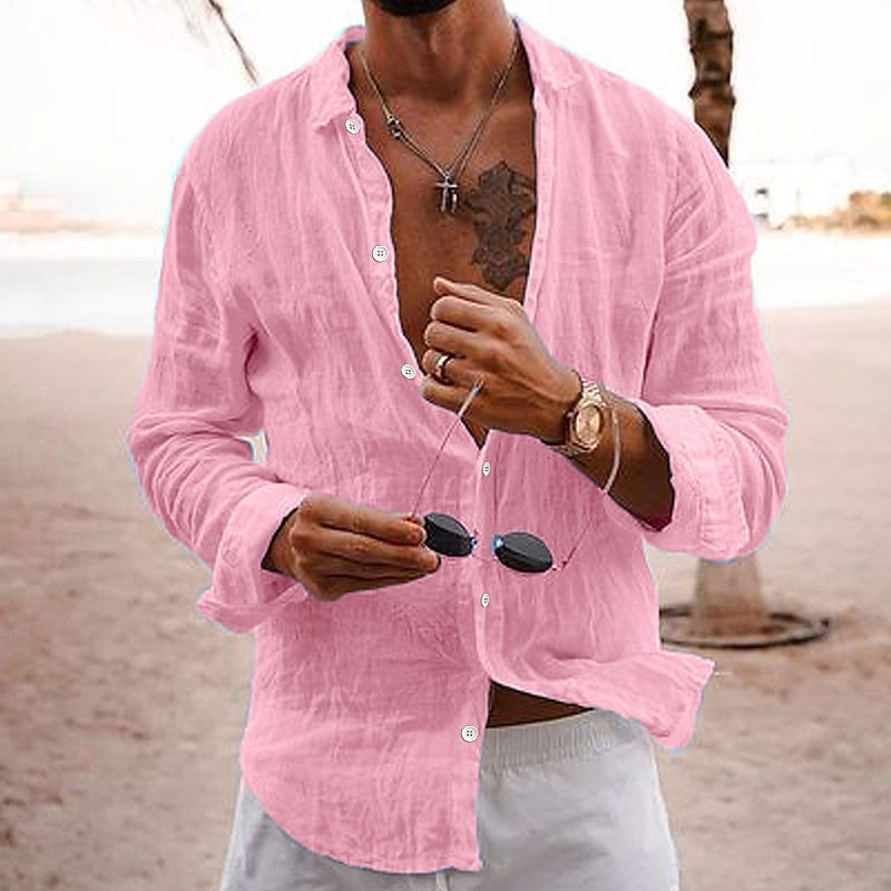 Mannen Zomershirt van Katoen