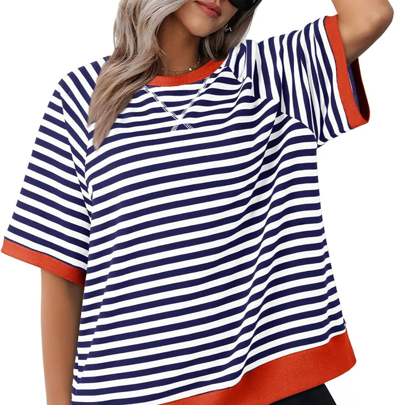 Liviana | Horizontale Streepjes T-Shirt