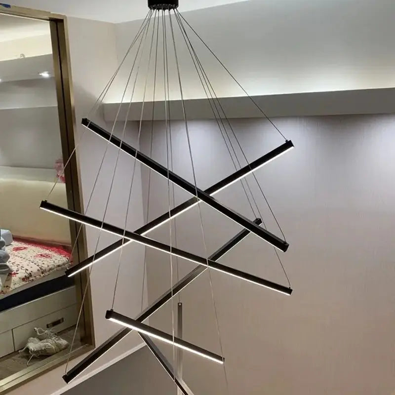 Hanglamp Trap XXL Modern Design LED Aluminium Acryl 300cm