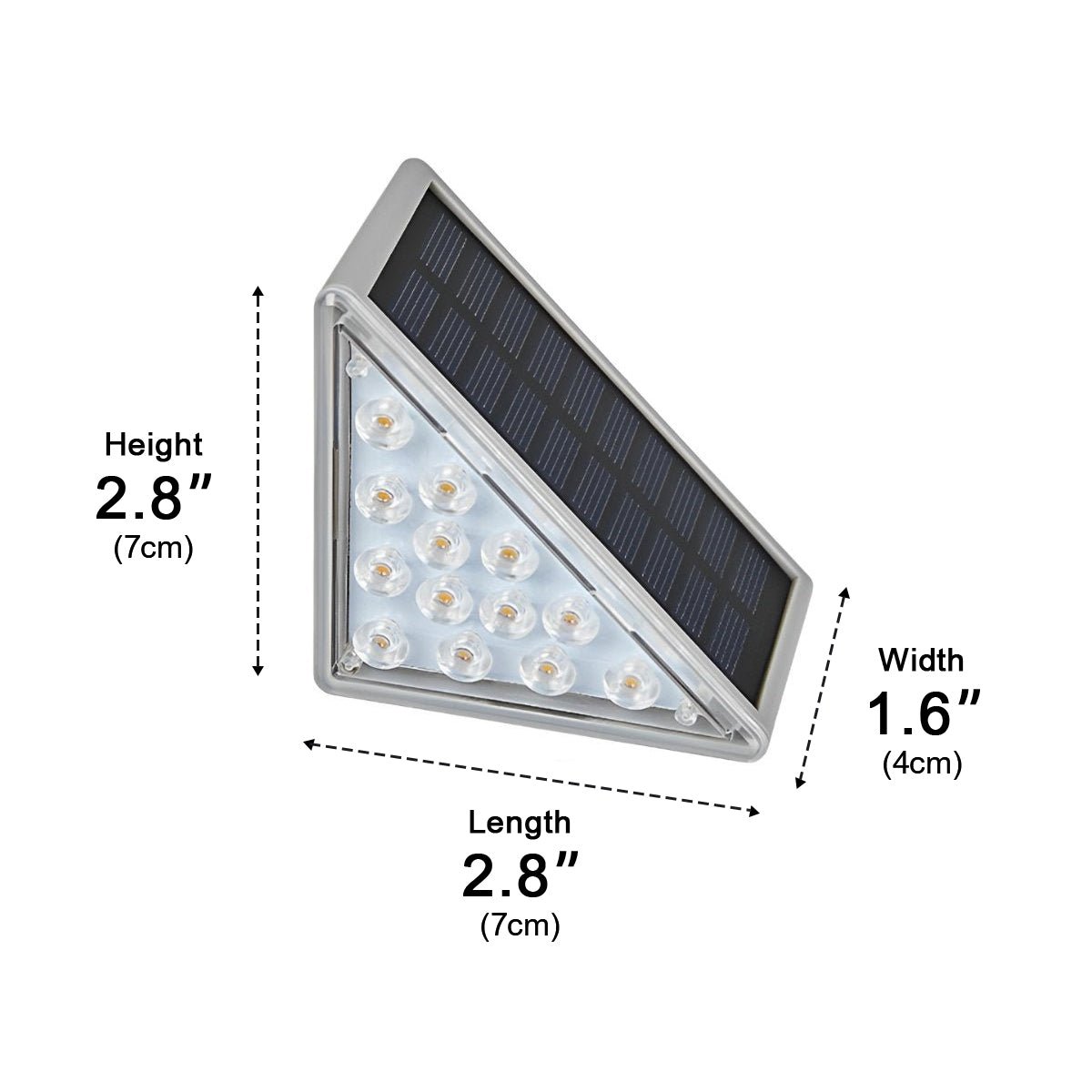 Trapverlichting Buiten Solar LED ABS IP65 Tuin Trap Warmwit 3000K Bewegingssensor Automatisch Oprit Stap Verlichting Sfeerlamp