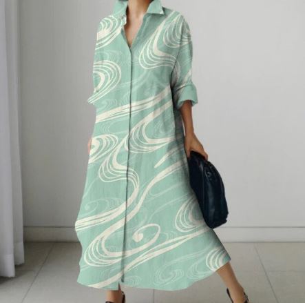 Zomerjurk voor Vrouw Luchtige Jurk met Bloemenprint