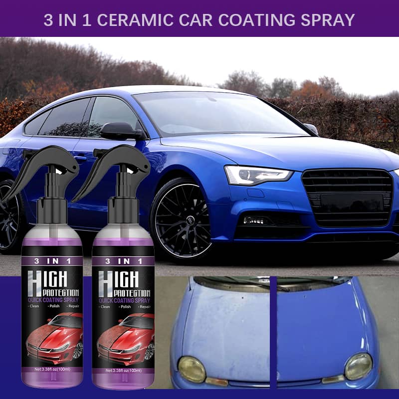 Keramische Coating Spray 3-in-1 Autolak Bescherming Watervrij Reinigen Glans Herstellen Auto Onderhoud