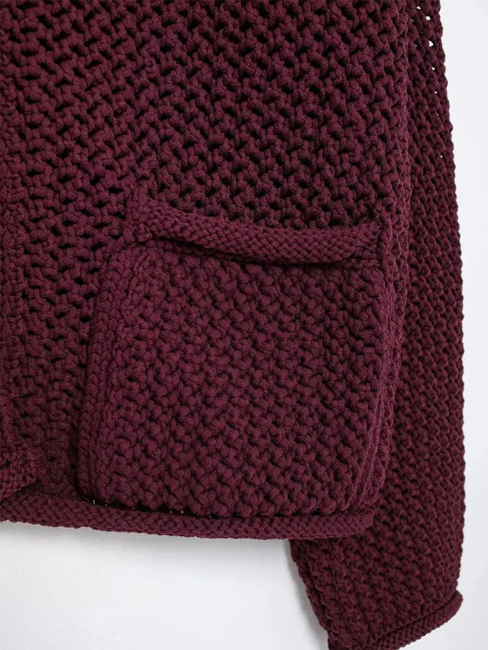 Dames Gebreid Vest Comfortabele Pasvorm