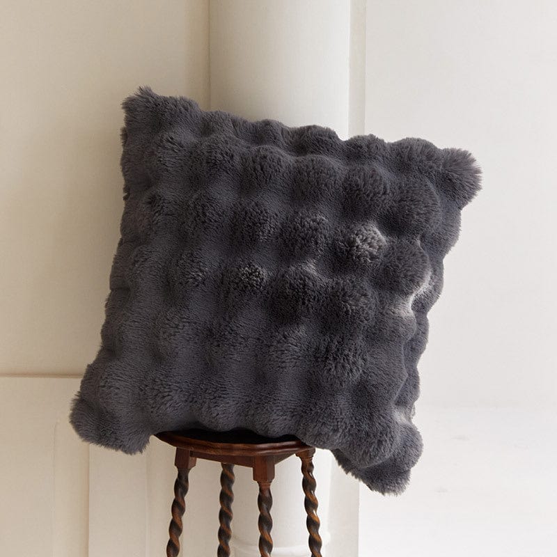 Zachte Imitatiebont Kussenhoes voor Bank en Bed – Luxe Pluche Sierkussen – Warm en Decoratief