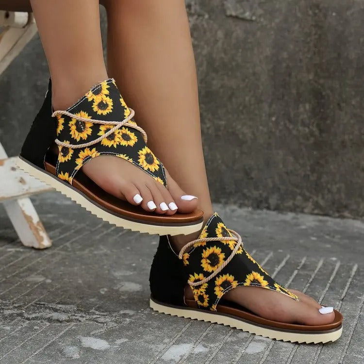 Dames Zomersandalen met Knijpneus Comfortabele Schoenen