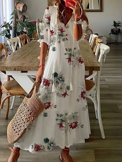 Dames Boho Zomerjurk Losse Pasvorm