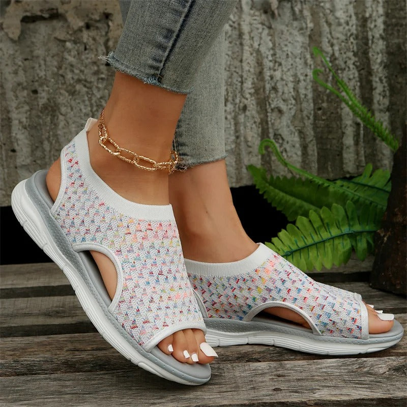 Vrouwelijke Zomersandalen Open Teen Comfortabele Schoenen