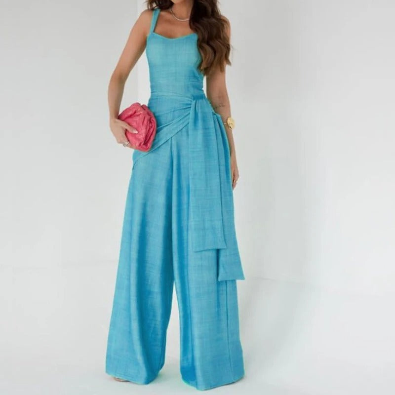 Mouwloze Jumpsuit Zomerjurk voor Vrouw Elegante Stijl