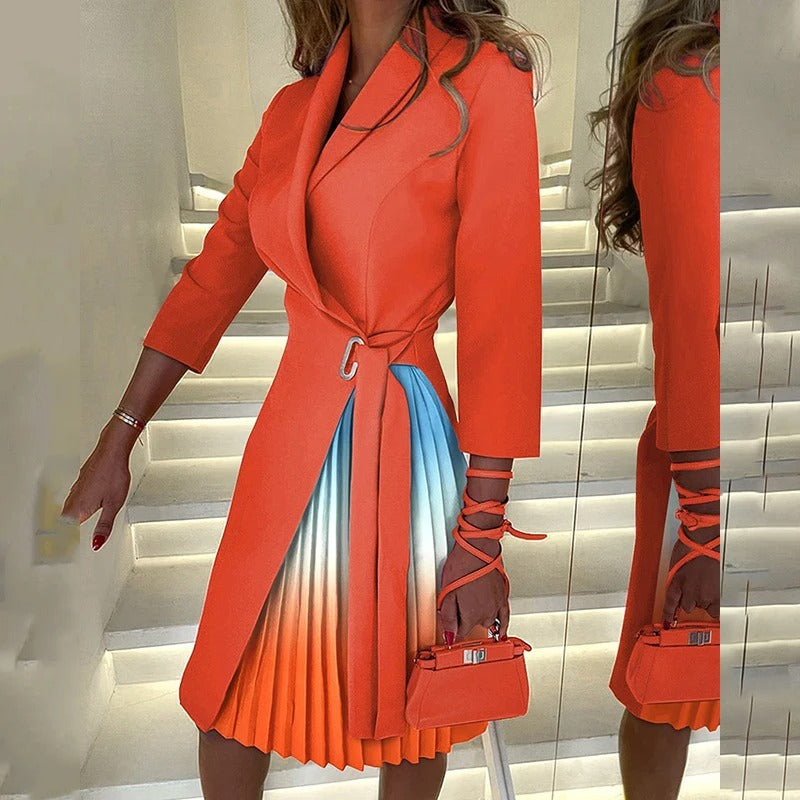 Plooirok Vrouwen Jurk Elegante Korte Zomerjurk