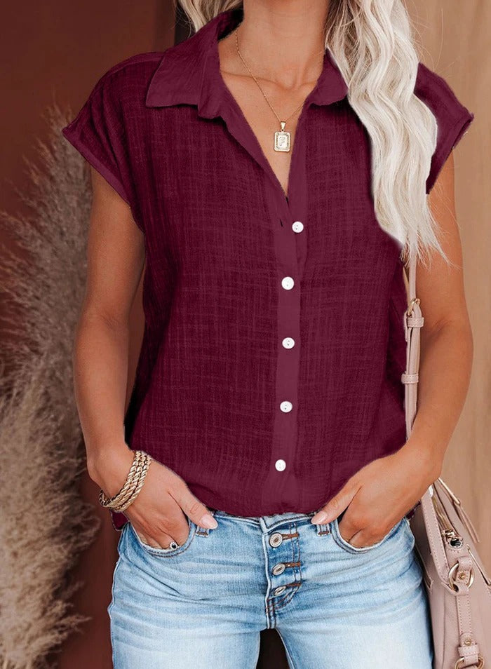 Vrouwen Overhemd Casual Losse Fit Lange Mouw